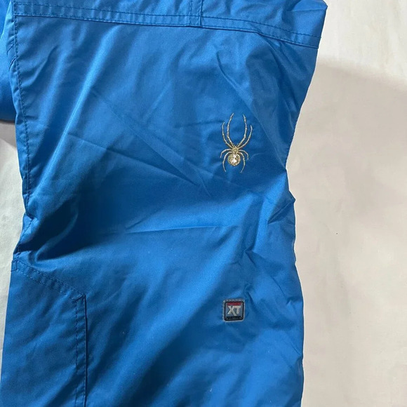 Spyder | Light Blue and White Adjustable Waist Skiing Snow Pants | Size 18Y - Picture 10 of 15